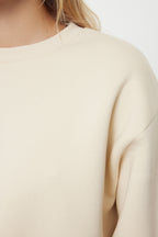Trendyolmilla Fuşya Kalın İçi Polarlı Regular/Normal Kalıp Bisiklet Yaka Basic Örme Sweatshirt TWOAW24SW00101