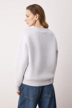 Trendyolmilla Kar Melanj Örme Sweatshirt TWOAW26SW00200