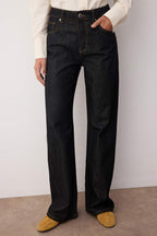 Siyah Yüksek Bel Geniş Paça Wide Leg Jeans TWOAW26JE00070