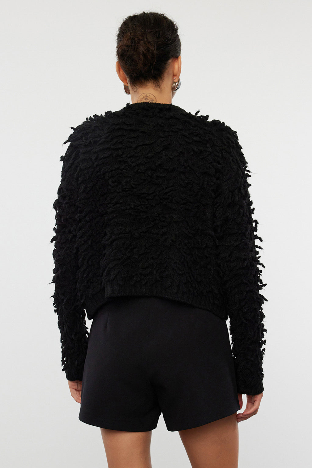 Trendyolmilla Taba Yumuşak Dokulu Püsküllü Mont Triko Hırka TWOAW25HI00190
