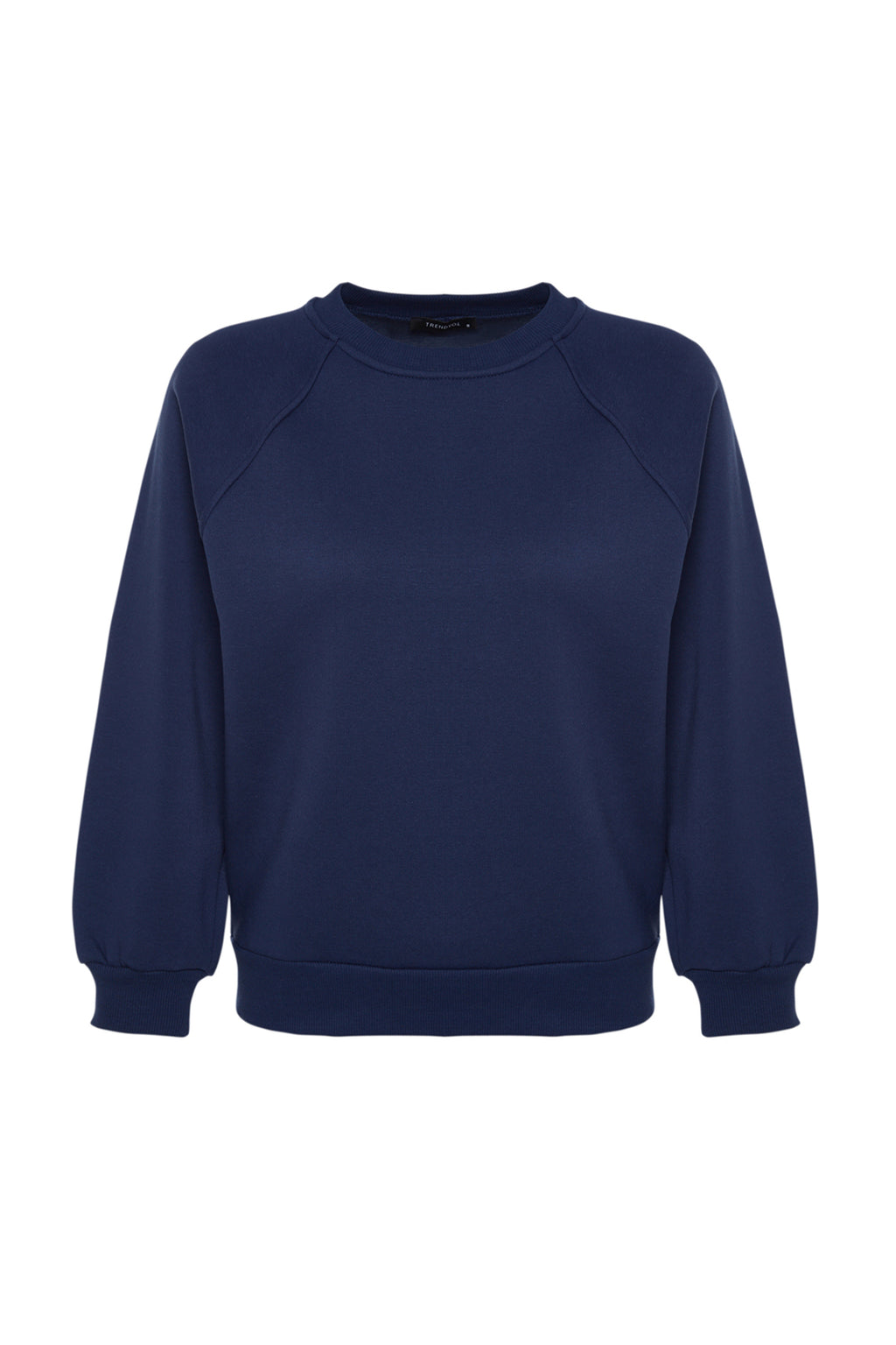 Trendyolmilla Lila Relaxed/Rahat Kalıp Basic Reglan Kol Bisiklet Yaka Örme Sweatshirt TWOAW24SW00104