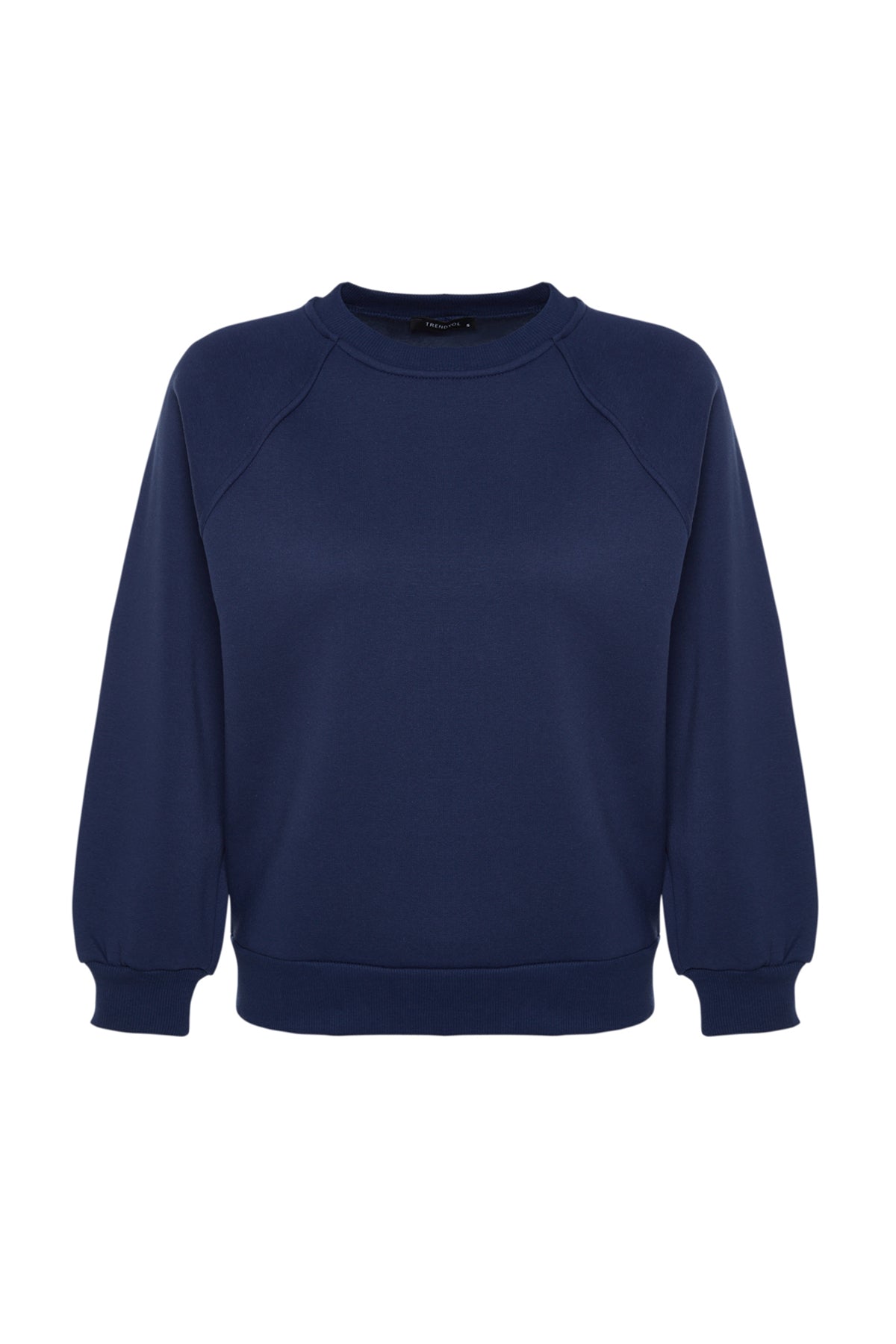 Trendyolmilla Lila Relaxed/Rahat Kalıp Basic Reglan Kol Bisiklet Yaka Örme Sweatshirt TWOAW24SW00104