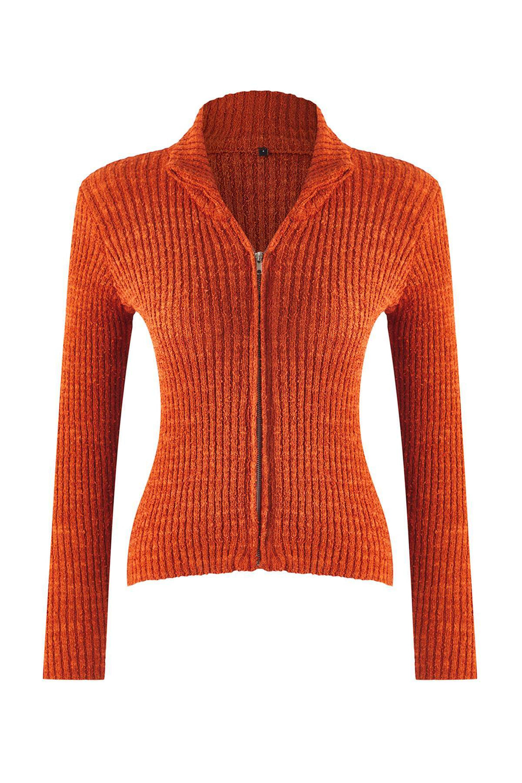 Trendyolmilla Wardrobe Essentials Lacivert Fermuarlı Dik Yaka Yumuşak Dokulu Pamuklu Triko Hırka TWOAW26HI00088