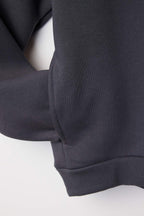 Trendyolmilla Taş Kalın İçi Polarlı Kapüşonlu Slogan Baskılı Boxy Fit Örme Sweatshirt TWOAW26SW00217