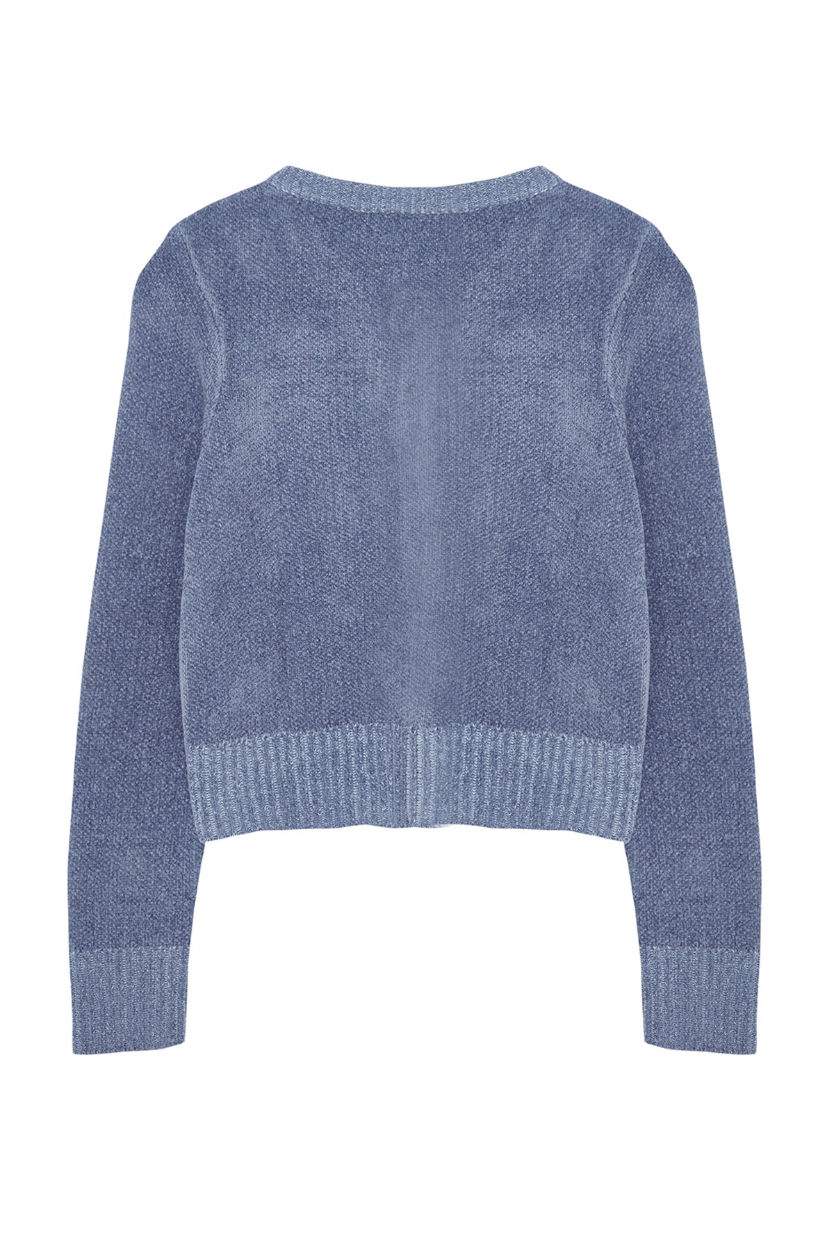 Trendyolmilla Gri Crop Premium İplik/Özel İplik Cep Detaylı Triko Hırka TWOAW24HI00051
