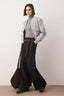 Trendyolmilla Siyah Wide Leg/Geniş Paça Yüksek Bel Dokuma  Pantolon TWOAW23PL00302