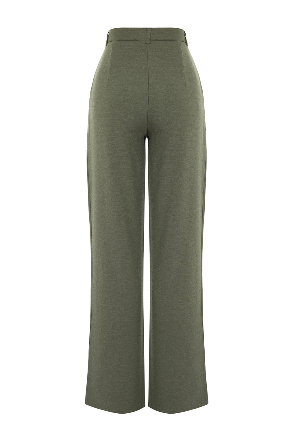 Trendyolmilla Limited Edition Vizon Straight/Düz Kesim Pilili Dokuma Kumaş Pantolon TWOAW23PL00401