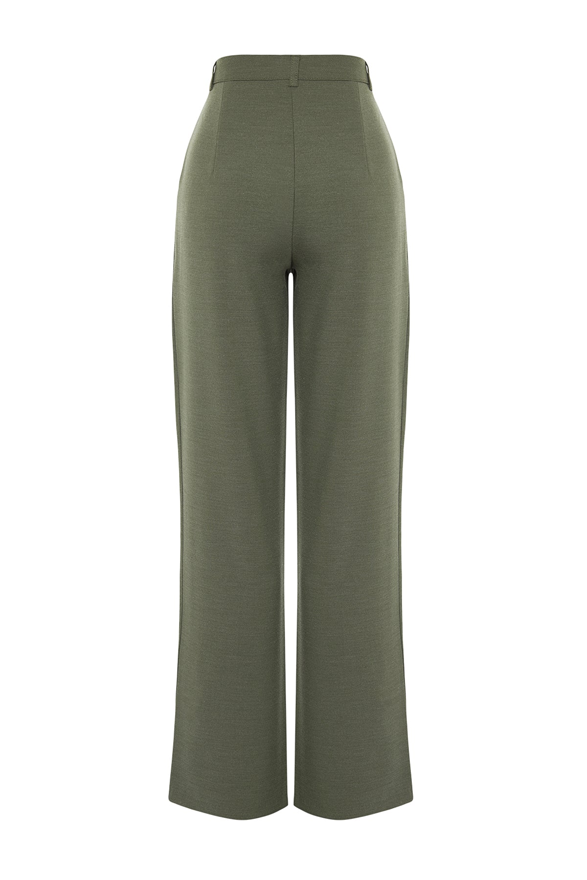 Trendyolmilla Limited Edition Vizon Straight/Düz Kesim Pilili Dokuma Kumaş Pantolon TWOAW23PL00401