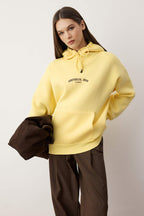 Trendyolmilla Açık Pembe alın İçi Polarlı Kapüşonlu Ön ve Sırt Baskılı Oversize Örme Sweatshirt TWOAW26SW00184