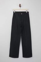 Koyu Mavi Dikiş Detaylı Yüksek Bel Ekstra Esnek Wide Leg Jeans TWOSS26JE00053