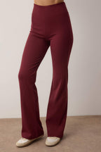 Trendyolmilla Bordo-Lacivert İspanyol Paça 2'li Paket Pantolon TWOAW26PL00057