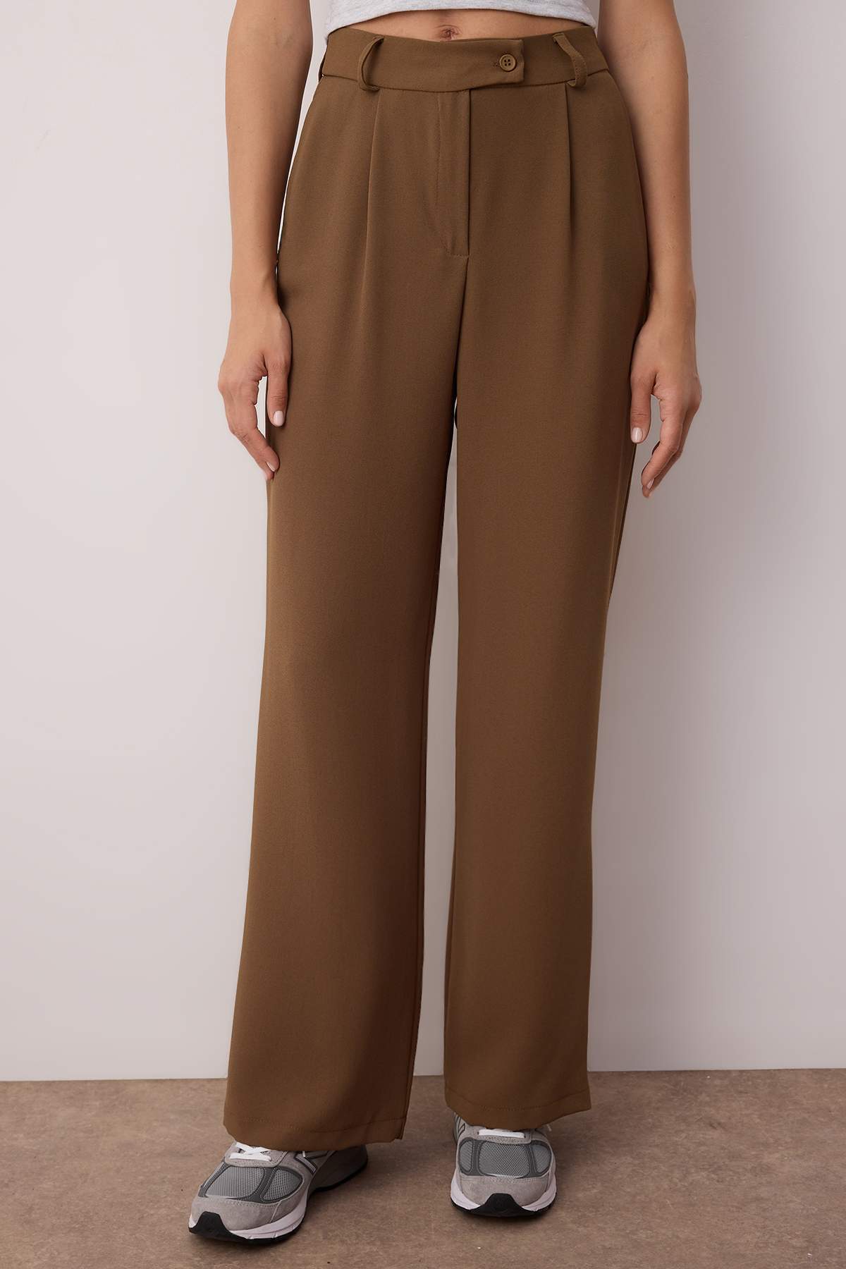 Trendyolmilla Mavi Wide Leg/Geniş Paça Dokuma Kumaş Pantolon TWOAW22PL0263 Palazzo