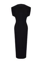 Trendyolmilla Zümrüt Yeşili Düz Vatkalı Drapeli Bodycone/Vücuda Oturan Esnek Örme Elbise TWOSS24EL00975
