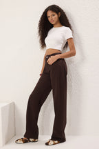 Trendyolmilla Lacivert Yüksek Bel Wide Leg Geniş Paça %100 Pamuk Non-Stretch Jeans TWOSS22JE0242