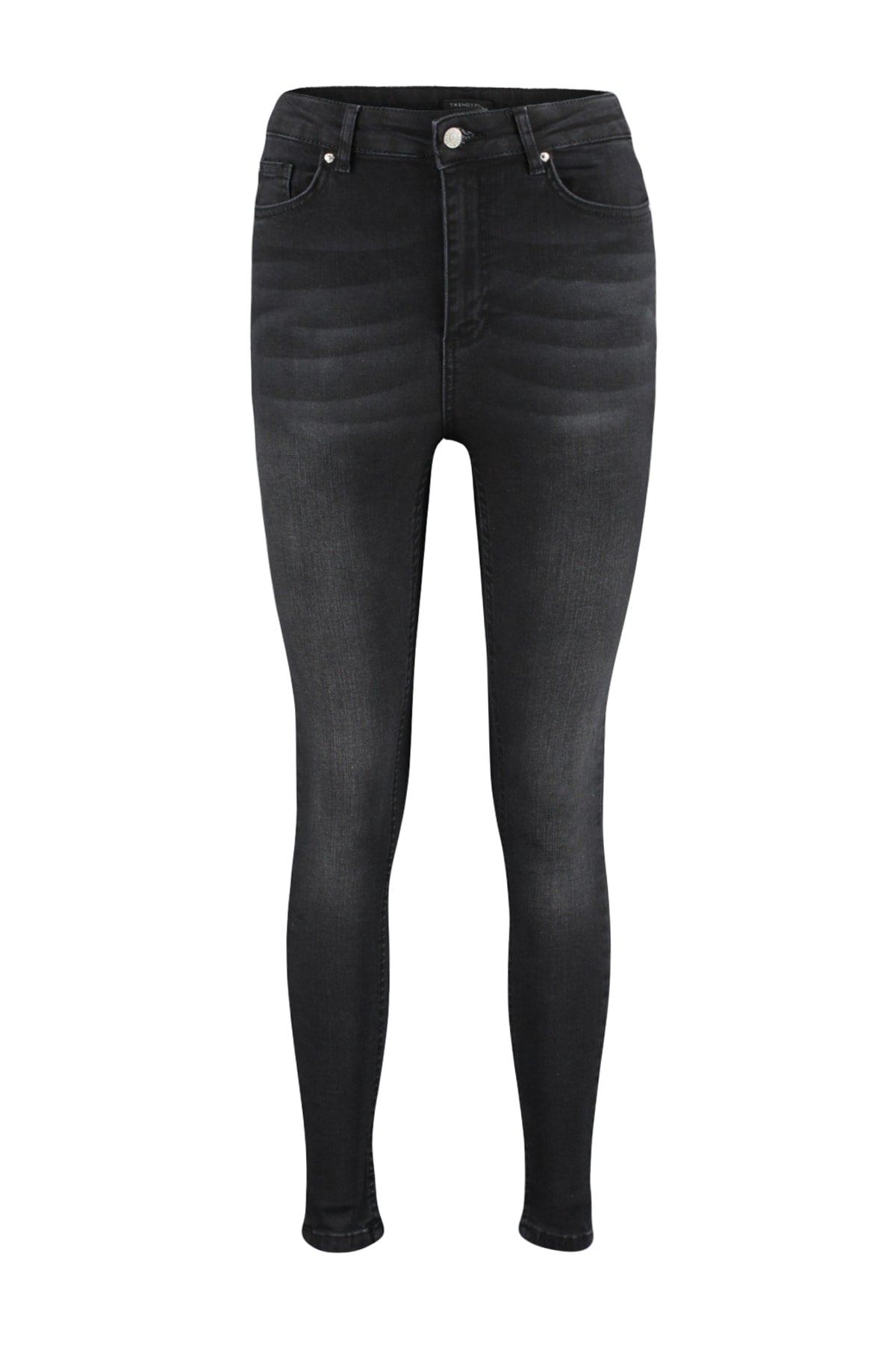 Trendyolmilla Gece Mavisi Vücudu Saran Yüksek Bel Ekstra Esnek Skinny Jeans TWOSS23JE00080