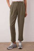 Haki Pilili Beli Lastikli Duble Paça Pantolon TWOAW26PL00125