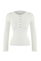 Trendyolmilla Wardrobe Essentials Saks Fitted/Vücuda Oturan Fitilli Triko Kazak TWOAW26KZ00083