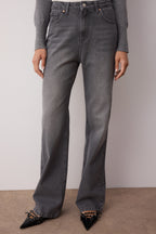 Trendyolmilla Mavi Soluk Efekt Vintage Yüksek Bel Wide Leg Geniş Paça %100 Pamuk Non-Stretch Jeans TWOAW24JE00089