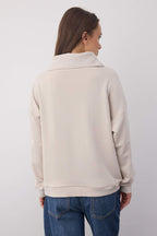 Trendyolmilla Wardrobe Essentials – Kahverengi Polo Yaka Örme Sweatshirt | TWOAW26SW00041