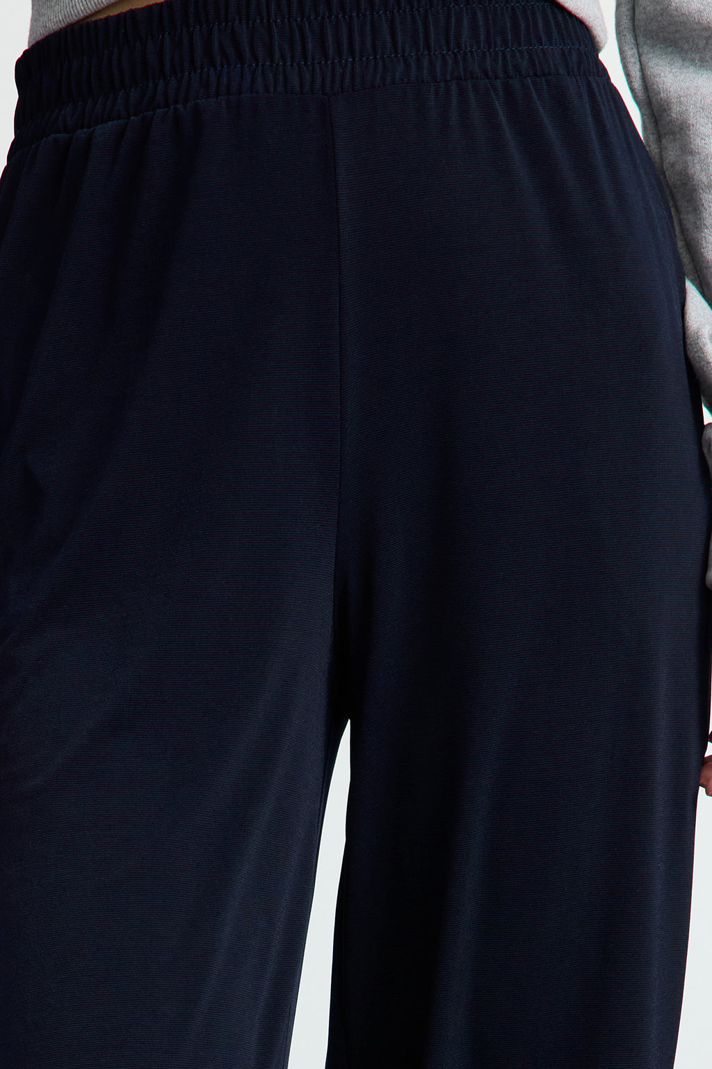 Trendyolmilla Antrasit Wide Leg/Rahat Kesim Yüksek Bel Esnek Pantolon TWOSS23PL00129