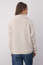 Trendyolmilla Wardrobe Essentials – Kahverengi Polo Yaka Örme Sweatshirt | TWOAW26SW00041