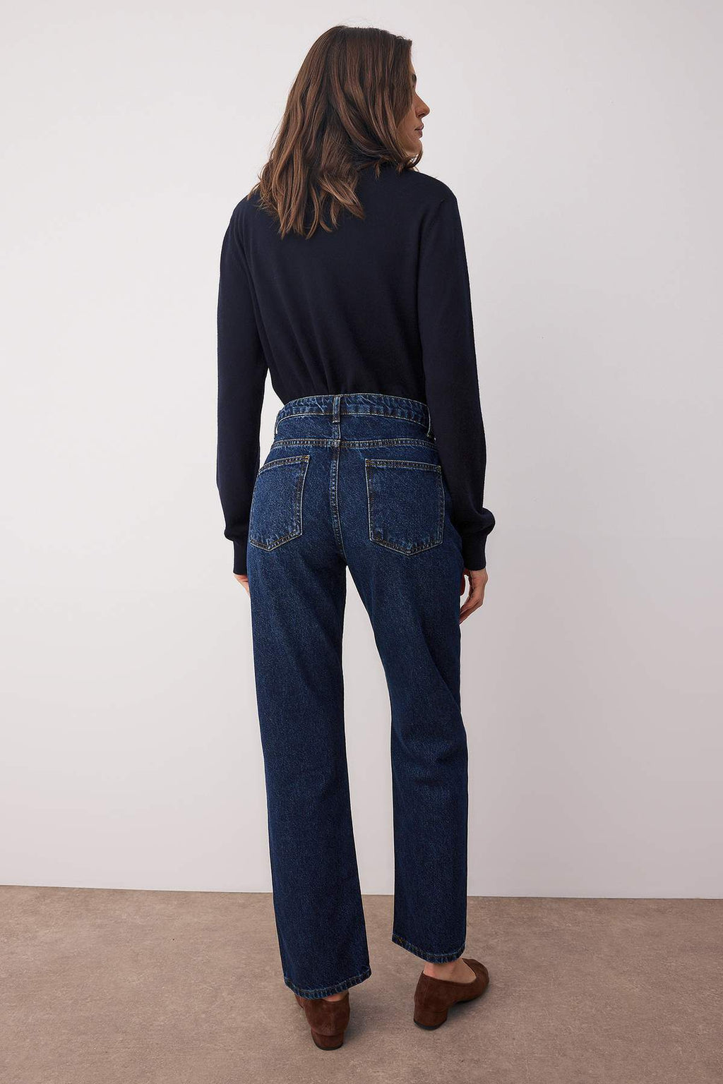 Trendyolmilla Açık Mavi Yüksek Bel Rahat Straight Düz Kesim Boru Paça Jeans TWOAW26JE00063