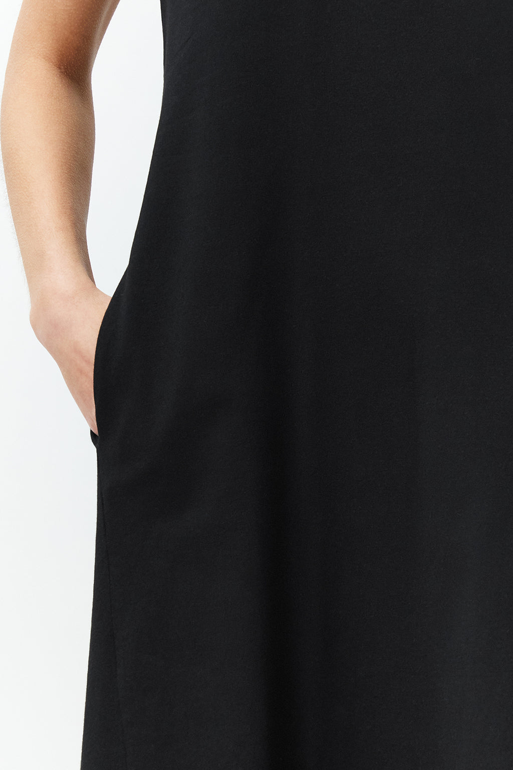Trendyolmilla Haki Cepli Bisiklet Yaka A-Line Örme Midi Elbise TWOSS24EL00169
