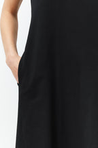 Trendyolmilla Haki Cepli Bisiklet Yaka A-Line Örme Midi Elbise TWOSS24EL00169