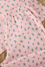Trendyolmilla Pembe Yumuşak Tuşe Pamuklu Çiçekli Fitilli Örme Pijama Takımı THMAW25PT00194