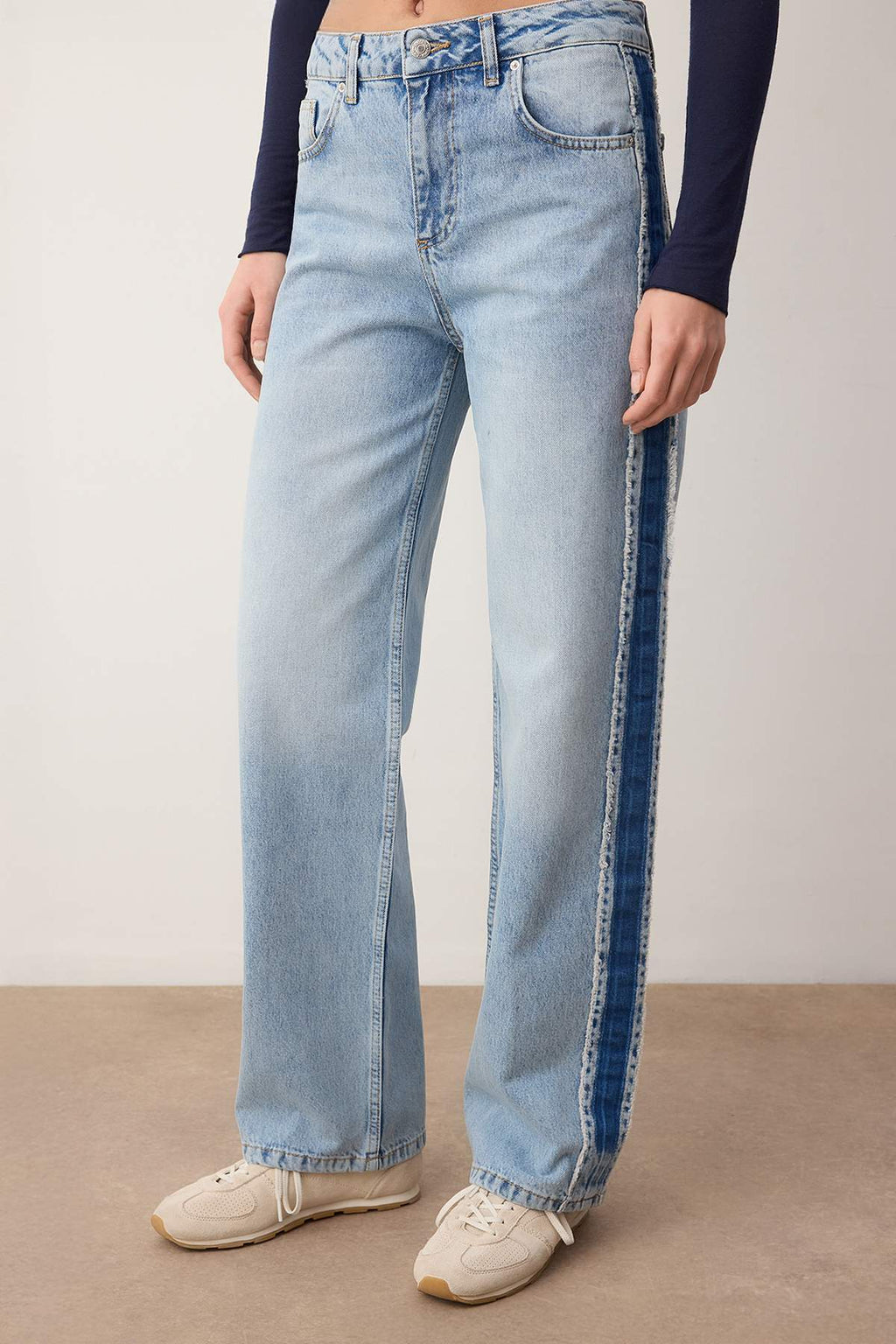 Mavi Dikiş Detaylı Yüksek Bel Wide Leg Jeans TWOAW26JE00233