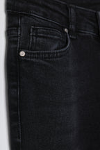 Trendyolmilla Koyu Mavi Yüksek Bel Comfort/Esnek Flare İspanyol Paça Jeans TWOSS25JE00110