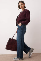 Trendyolmilla Vizon Yüksek Bel Bilek Boy Culotte %100 Pamuklu Jeans TWOAW26JE00190
