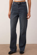 Mavi-Gri Yüksek Bel Geniş Paça Wide Leg Jeans TWOAW26JE00113