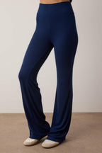 Trendyolmilla Bordo-Lacivert İspanyol Paça 2'li Paket Pantolon TWOAW26PL00057
