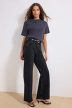 Trendyolmilla Lacivert  Yüksek Bel Wide Leg Jeans TWOAW24JE00089