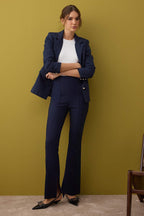 Trendyolmilla Siyah Flare Kalıp Nervürlü Bootcut Pantolon TWOAW26PL00043