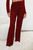 Trendyolmilla Lacivert %100 Pamuklu Galaksi Desenli Örme Pijama Takımı THMAW25PT00097