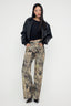 Teen Çok Renkli Desenli Yüksek Bel Wide Leg Jeans TWOAW26JE00152