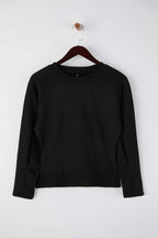 Trendyolmilla Kahverengi Kalın Şardonsuz Belden Oturmalı Bisiklet Yaka Örme Sweatshirt TWOAW26SW00068