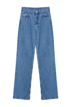 Trendyolmilla Koyu Mavi Yüksek Bel Wide Leg Geniş Paça %100 Pamuk Non-Stretch Jeans TWOSS23JE00068