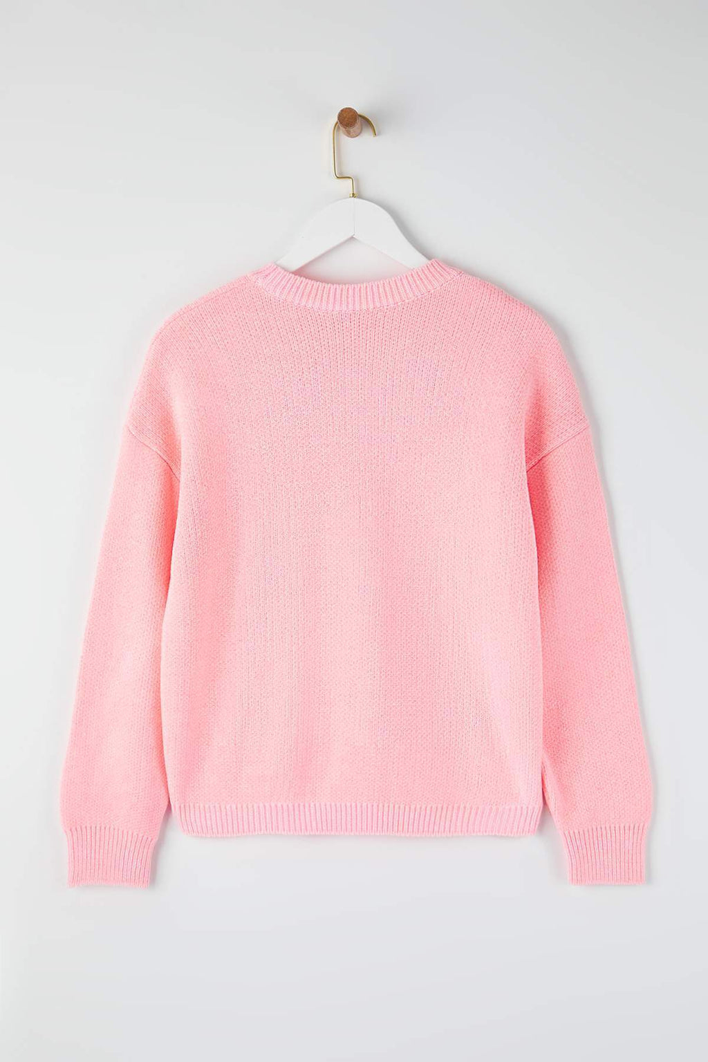 Trendyolmilla Kahverengi Geniş Kalıp Özel İplik Triko Kazak TWOAW26KZ00090