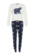 Trendyolmilla Beyaz %100 Pamuklu Yıldız Desenli Örme Pijama Takımı THMAW21PT0241