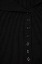 Trendyolmilla Siyah Merserize Görünümlü Premium İplik/Özel İplik Fitted/Vücudu Saran Triko Hırka TWOAW25HI00254