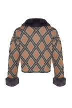Trendyolmilla Siyah Çıkartılabilir Suni Kürklü Simli Crop Triko Hırka TWOAW24HI00043