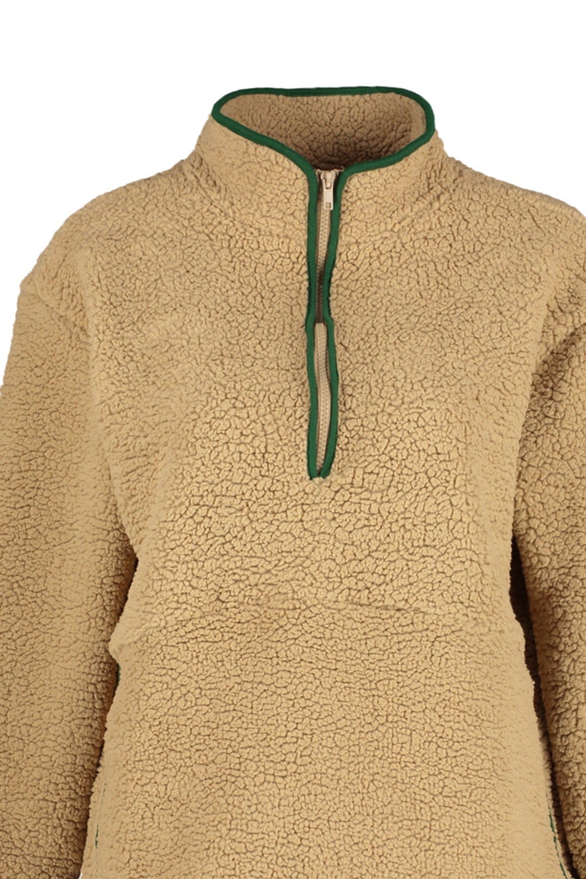 Trendyolmilla Beyaz Peluş Örme Spor Sweatshirt THMAW23SW00021