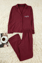 Trendyolmilla Gri %100 Pamuklu Biye ve Cep Detaylı Baskılı Örme Pijama Takımı THMAW22PT0785