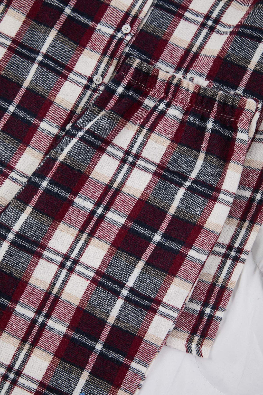 Trendyolmilla Çok Renkli Pamuklu Ekoseli Kışlık Kalın Flanel Dokuma Pijama Takımı THMAW26PT00175