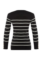 Trendyolmilla Mint Merserize Görünümlü Premium İplik / Özel İplik Çizgili Triko Kazak TWOAW23KZ01693