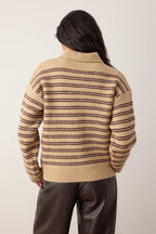 Trendyolmilla Wardrobe Essentials Camel*001 Basic Geniş Kalıp Özel İplikli Triko Kazak | TWOAW26KZ00072