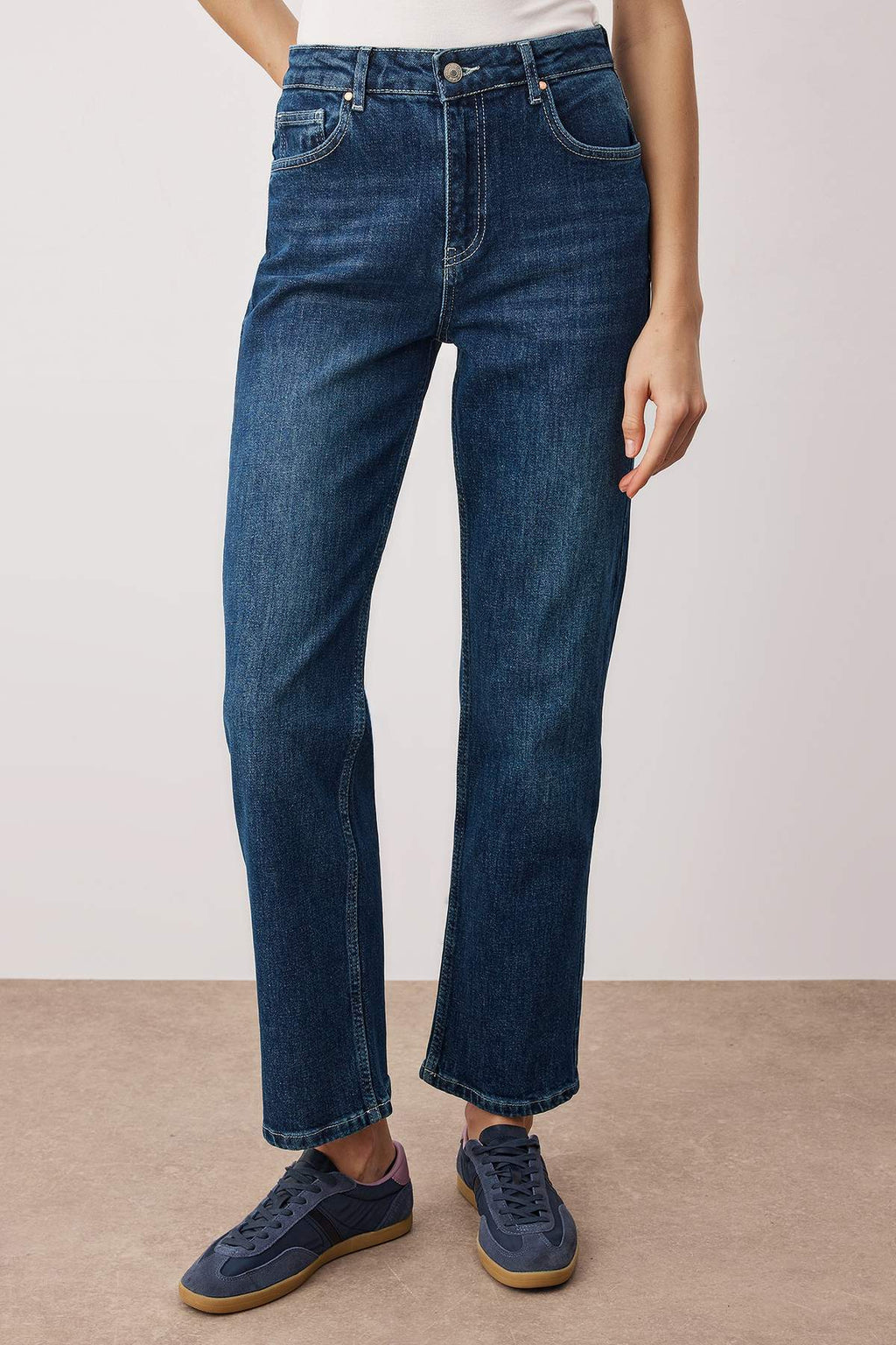 Trendyolmilla Mavi More Sustainable Esnek Comfort Straight Jeans TWOAW26JE00090